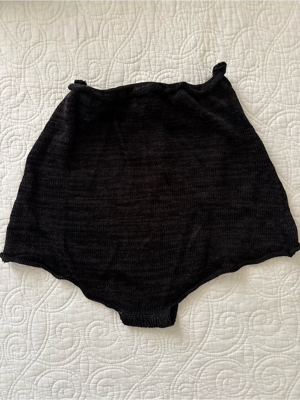 Amuse Society Black High Waist Knit Shorts